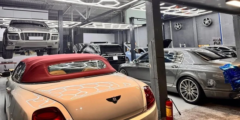 quy trình bảo dưỡng xe sang