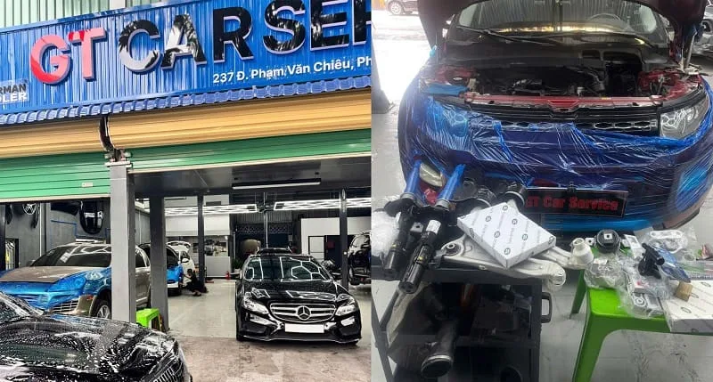 chuyên sửa gầm land rover ở gt auto