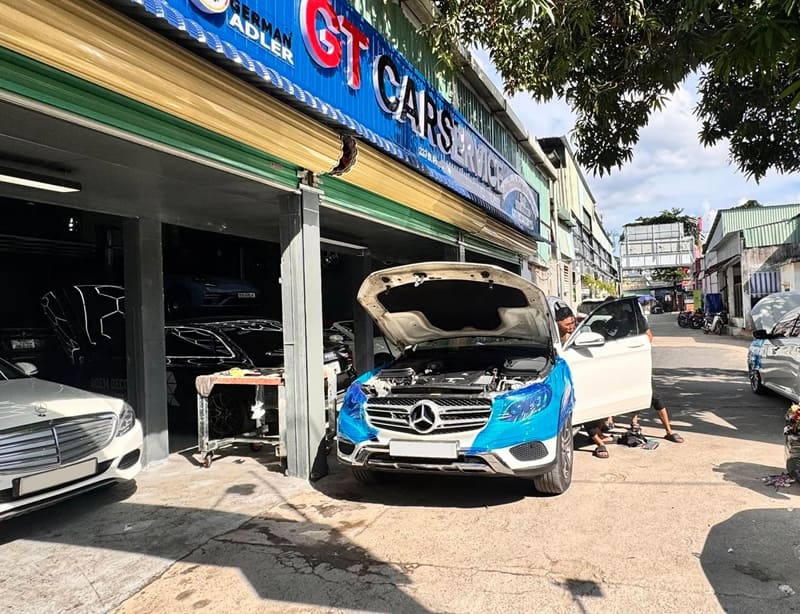 kiểm tra bảo dưỡng mercedes tại auto gt
