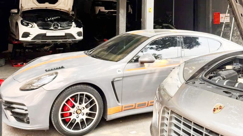 gara chuyên porsche tại tphcm